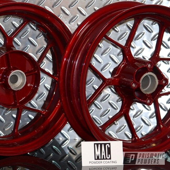 Powder Coated Scooter Wheels In Pps-2974 And Pmb-6905