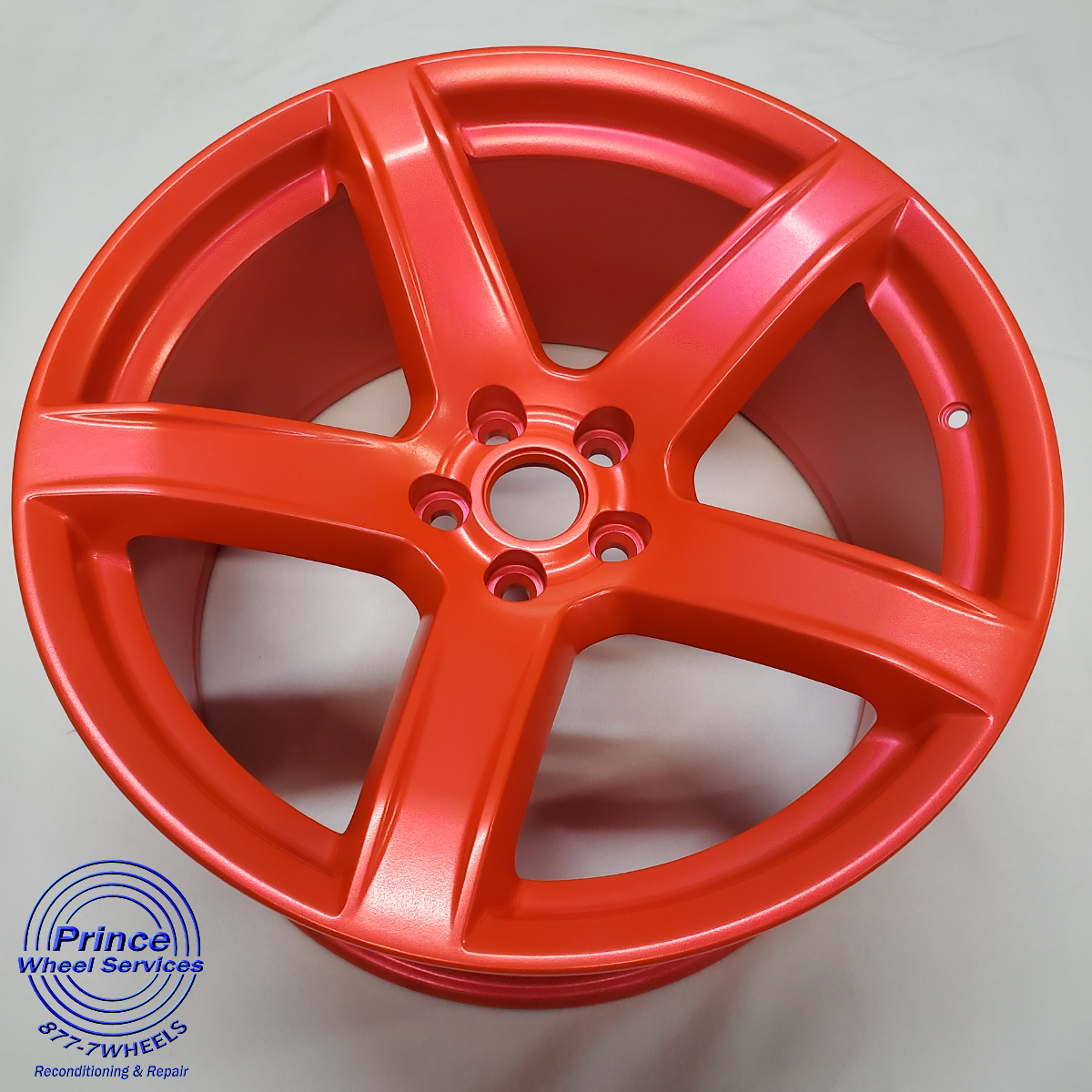 Red Dodge Rims Dodge Wheels Done in Flat Corkey Red | Prismatic Powders