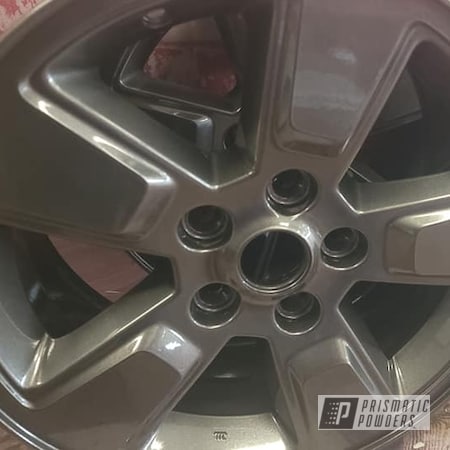 Powder Coating: Wheels,19" Wheels,Clear Vision PPS-2974,Rims,Aluminum Rims,Kingsport Grey PMB-5027,19" Aluminum Rims,Automotive Wheels,Aluminum Wheels
