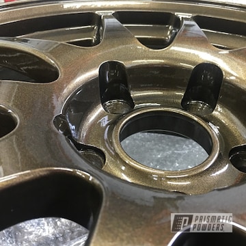 Powder Coated Wheels In Pps-2974 And Umb-4548