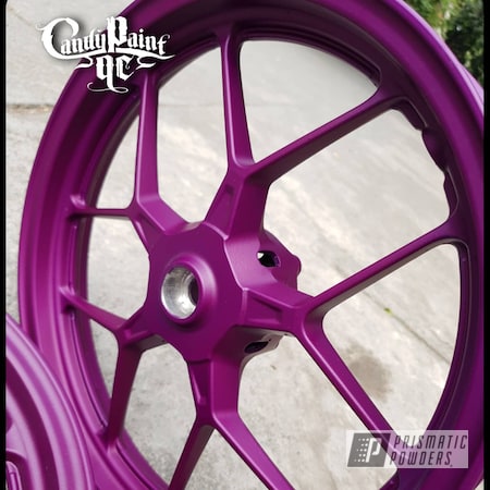 Powder Coating: Illusion Purple PSB-4629,Wheels,Motorcycle Rims,Rims,15" Aluminum Rims,Motorcycle Wheels,Casper Clear PPS-4005