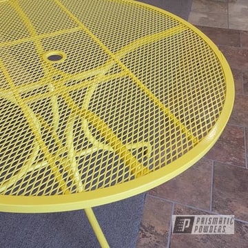Powder Coated Patio Table In Ral 1018