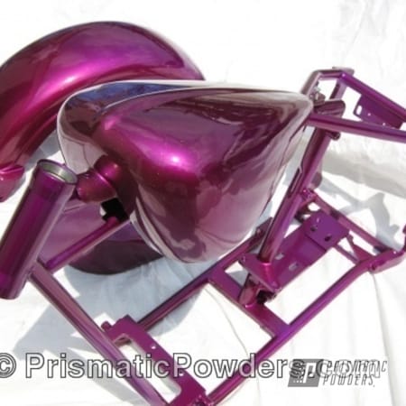 Powder Coating: Motorcycles,Purple,Motorcycle Parts,Illusion Violet PSS-4514,powder coated