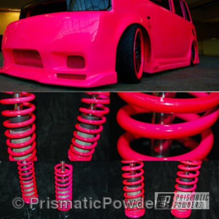 Powder Coating: Scion XB,Corkey Pink PPS-5875,Pink,Automotive,powder coated