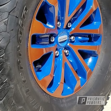 Powder Coated Two Tone Ford Raptor Wheels In Pps-2618 And Ral 5010