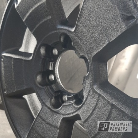Powder Coating: Wheels,Rims,Aluminum Rims,Desert Charcoal Wrinkle PWB-2767