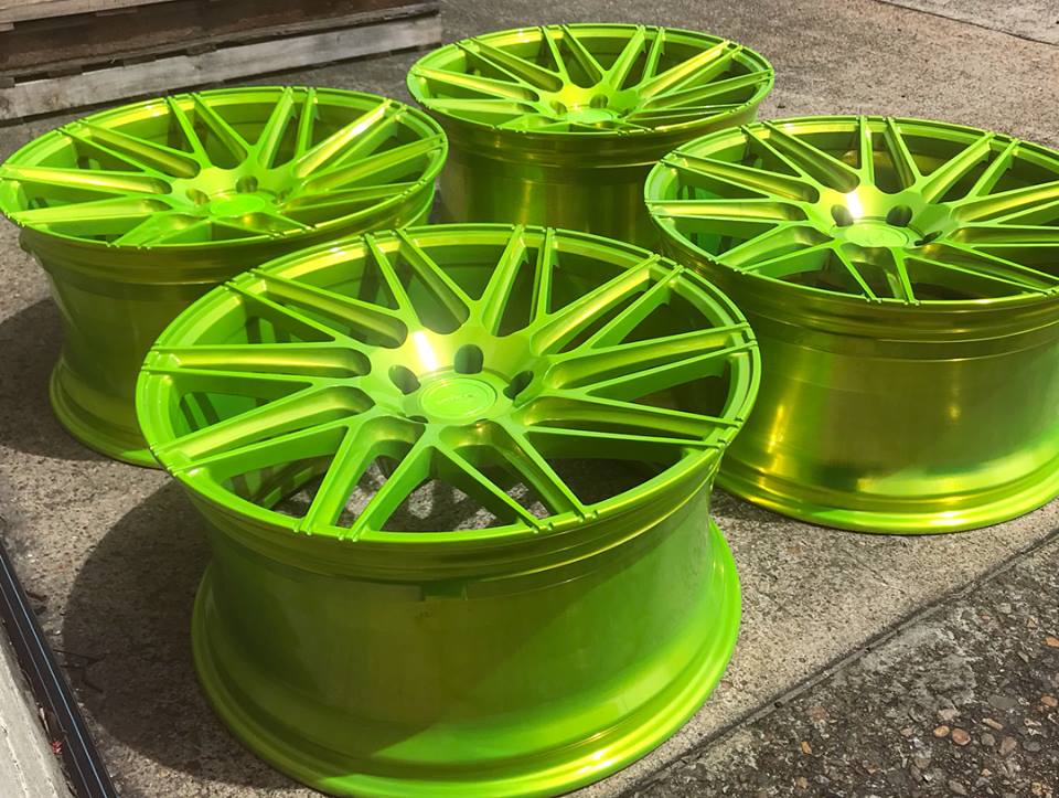 Shocker Yellow Rims by Koya Wheels | Gallery Project | Prismatic Powders