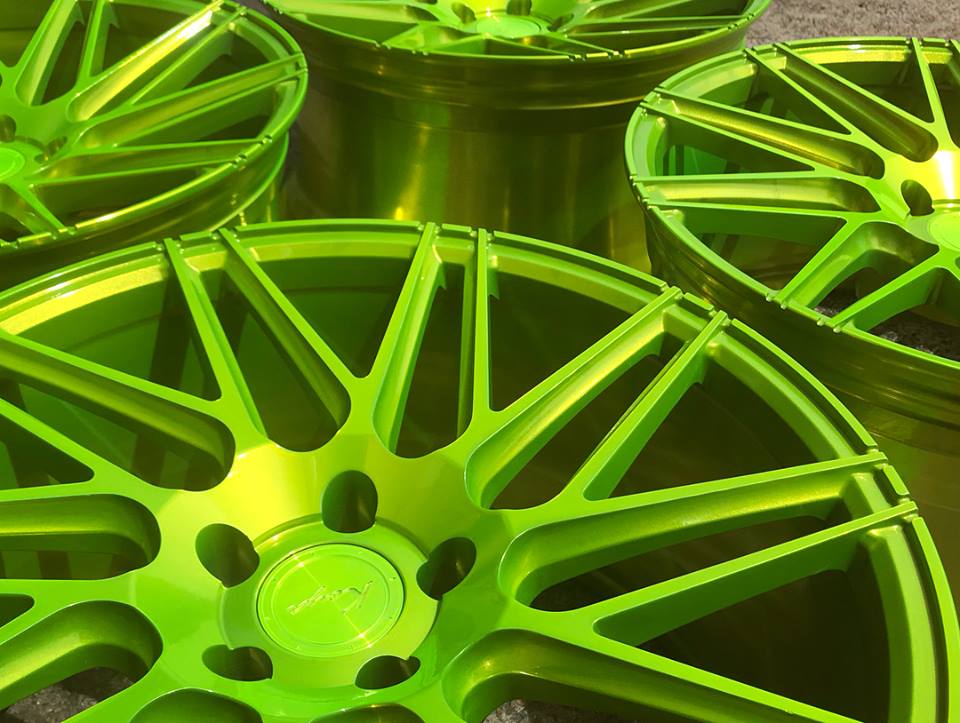 Shocker Yellow Rims by Koya Wheels | Gallery Project | Prismatic Powders
