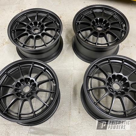 Powder Coating: Wheels,Alloy Wheels,Graphite Charcoal PMB-5458,Rims,18" Aluminum Rims
