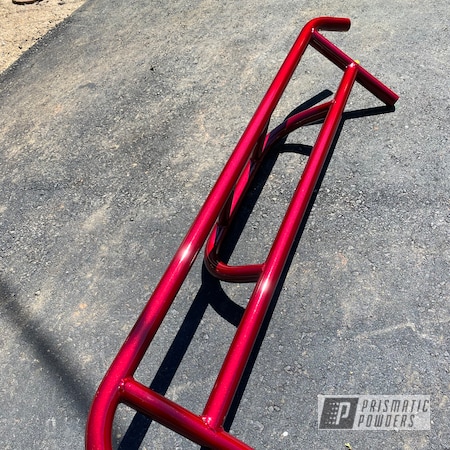 Powder Coating: Clear Vision PPS-2974,2 Stage Application,Illusion Cherry PMB-6905