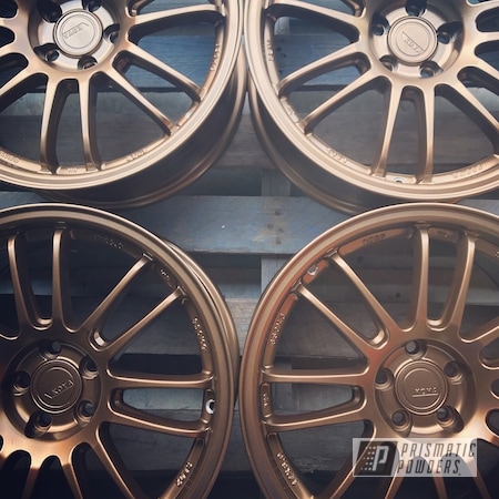 Powder Coating: Wheels,Automotive,Rims,Koya Wheels,Solid Tone,Highland Bronze PMB-5860