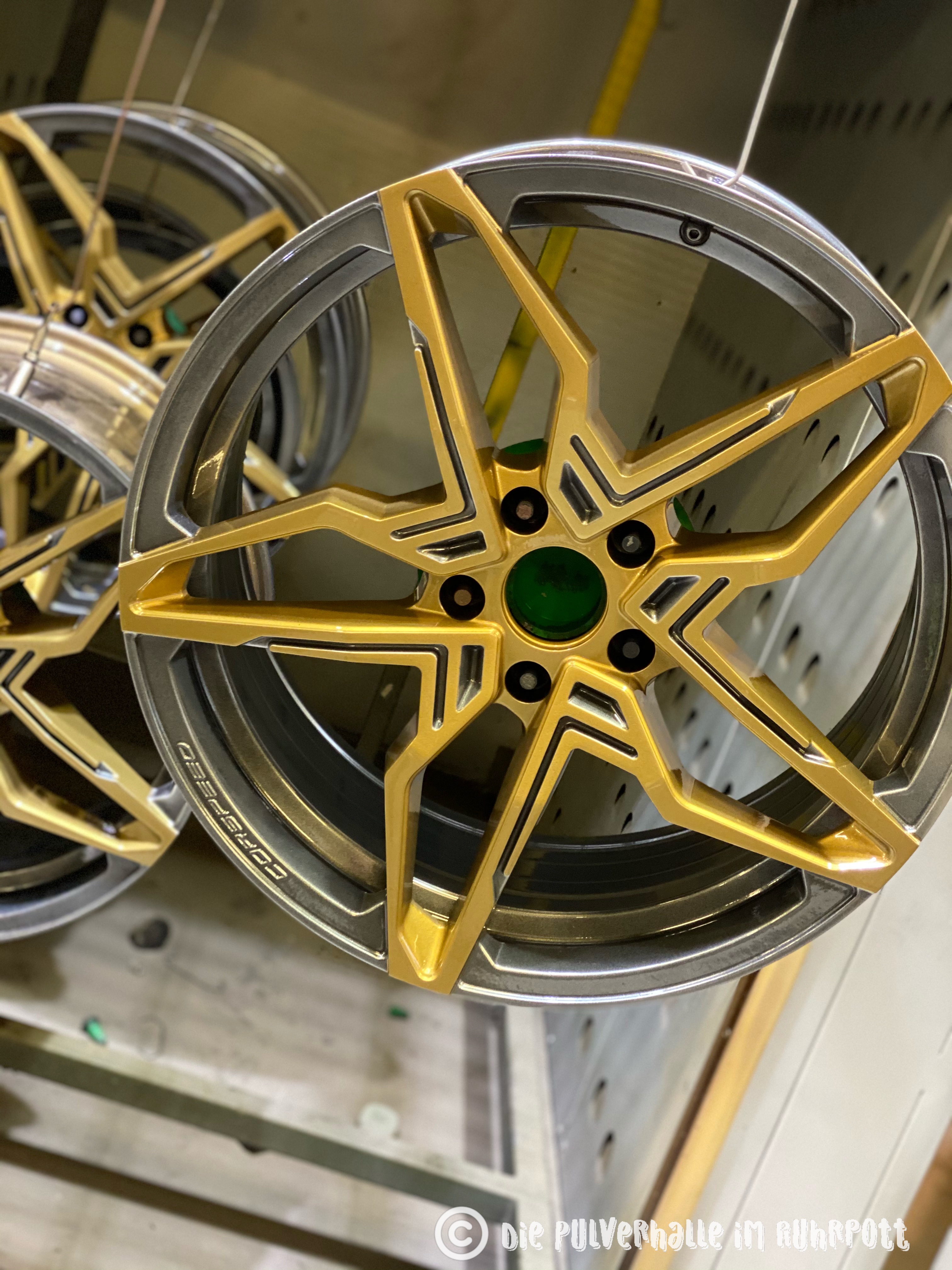 Two Tone Wheels Finished with Clear Vision, Speedway Grey and Prismatic ...