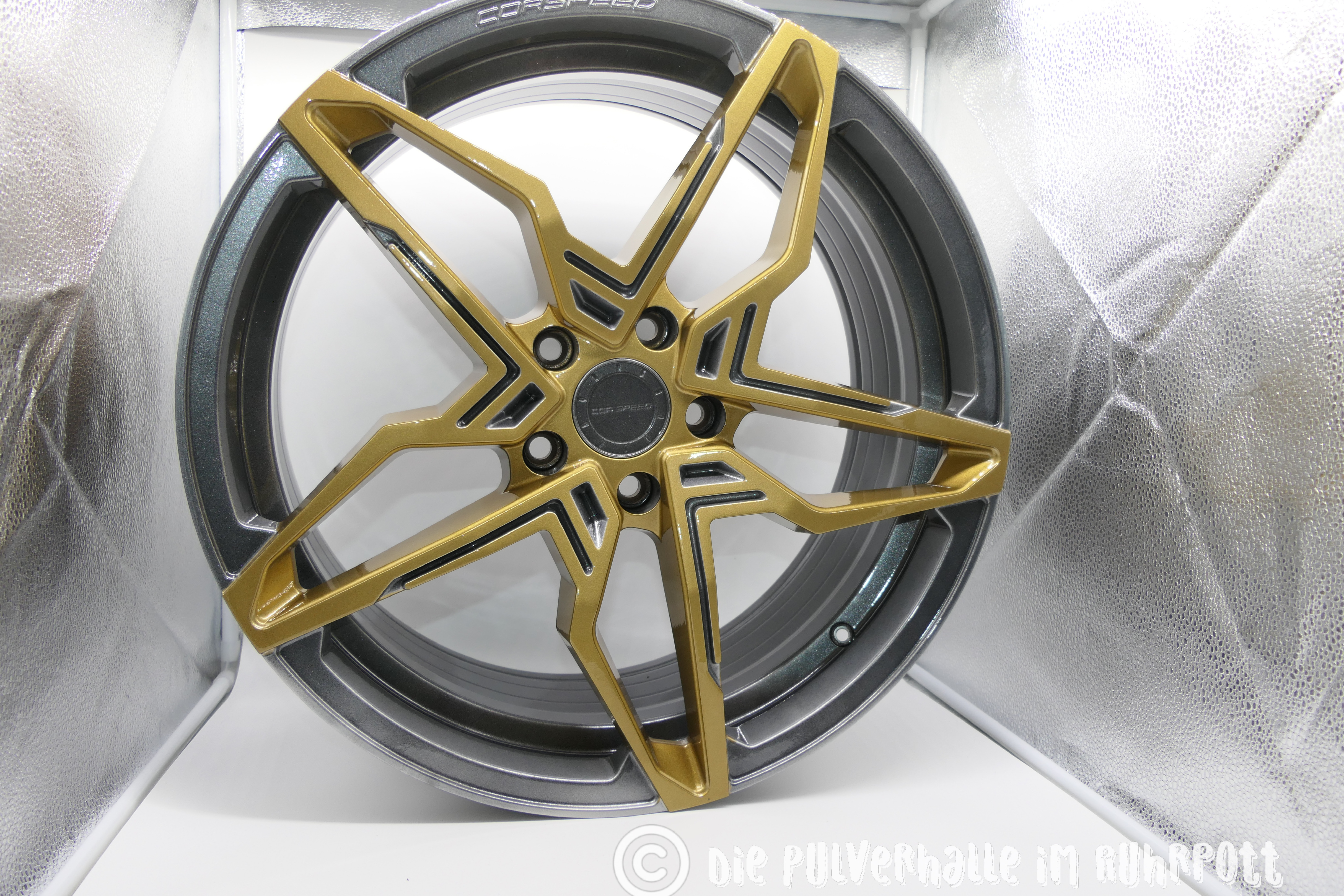 Two Tone Wheels Finished with Clear Vision, Speedway Grey and Prismatic ...