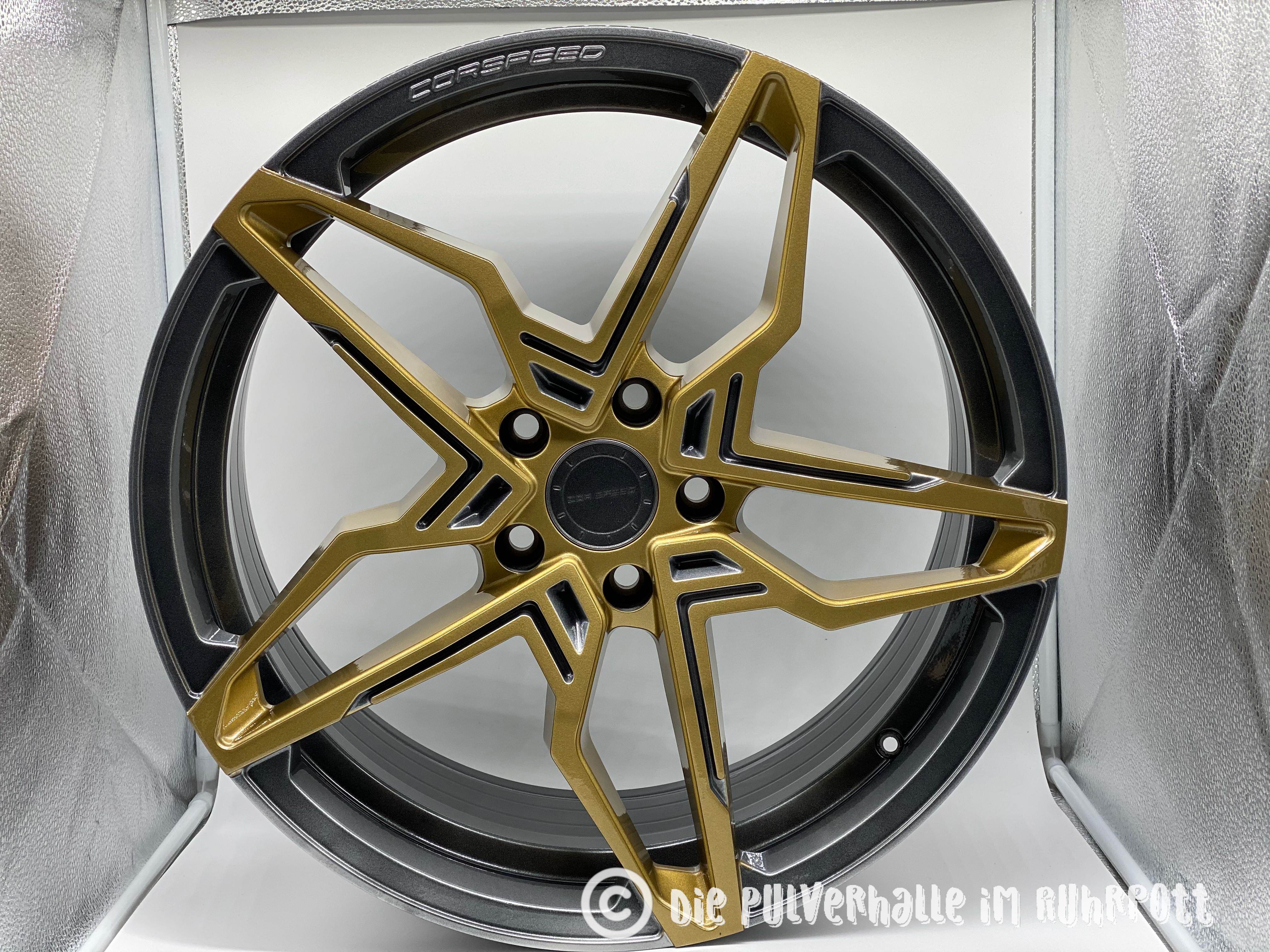 Two Tone Wheels Finished with Clear Vision, Speedway Grey and Prismatic ...