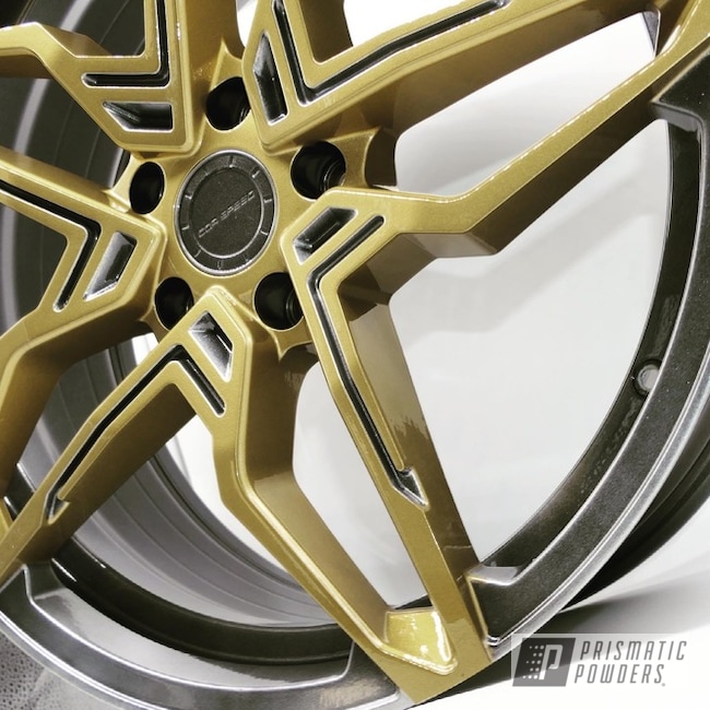 Powder Coated Two Tone Wheels In Pps-2974, Pmb-4911 And Hmb-4137