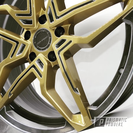 Powder Coating: Wheels,Two Tone Wheels,19" Aluminum Rims,Two Toned,Prismatic Gold HMB-4137,Alloy Wheels,Clear Vision PPS-2974,2 Color Application,Corspeed Kharma,Rims,Hyundai i30 N,Speedway Grey PMB-4911,Two Tone