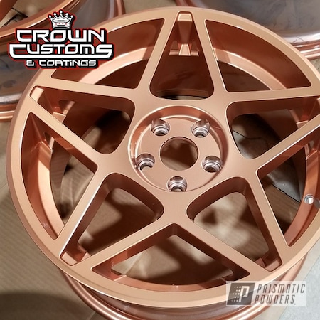 Powder Coating: Wheels,Automotive,Two Stage Powder Application,Clear Vision PPS-2974,Rims,Clear Top Coat,Solid Tone,ILLUSION ROSE GOLD - DISCONTINUED PMB-10047