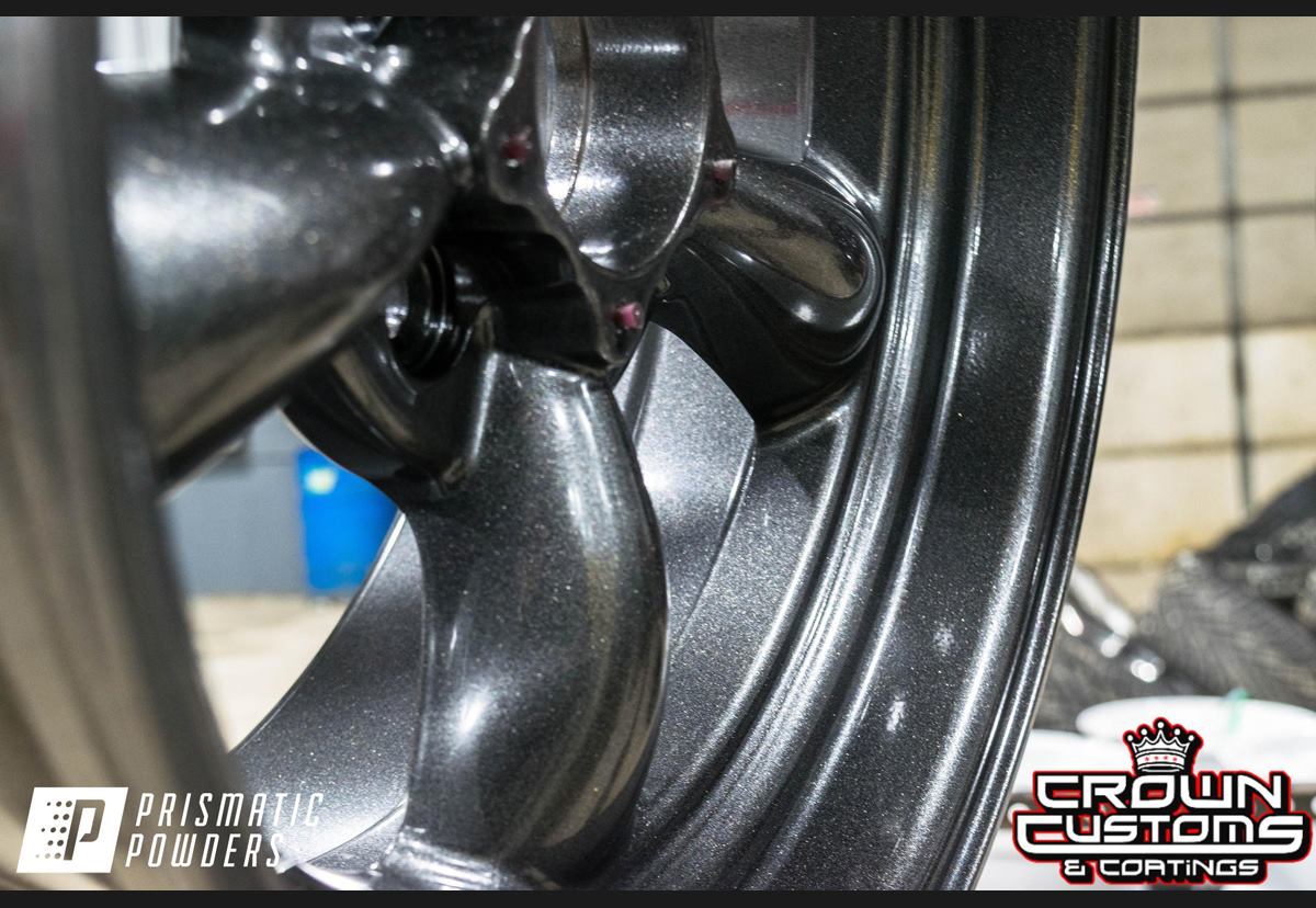 Custom Powder Coated Rims Cadillac Grey Powder Coating on these Custom Rims | Gallery Project ...