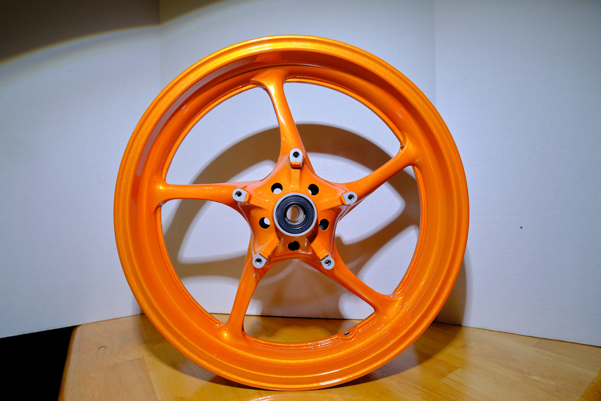 Yamaha Rims Finished in Illusion Orange and Clear Vision | Prismatic ...