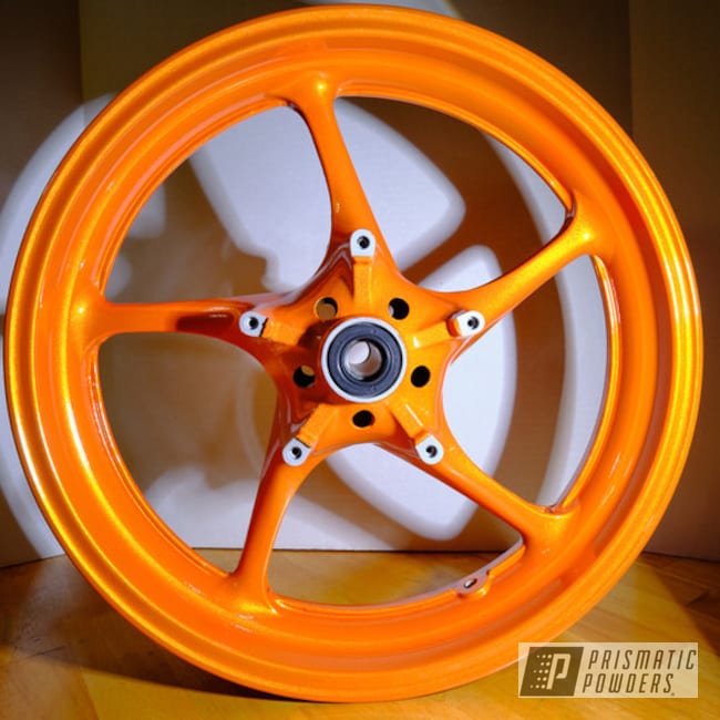 Powder Coated Yamaha Rims In Pps-2974 And Pms-4620