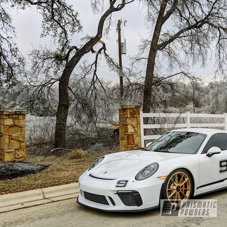 Powder Coating: 911 GT3,Gold Wheels,Gold Single Stage Aurnum,Rims,Porsche Wheels,911,Walts Gold PMB-4053,Porsche,GT3,Automotive,Porsche 911,Wheels
