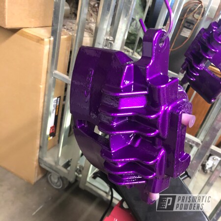Powder Coating: Calipers,Clear Vision PPS-2974,2 Stage Application,Illusion Violet PSS-4514,Ford,Mustang