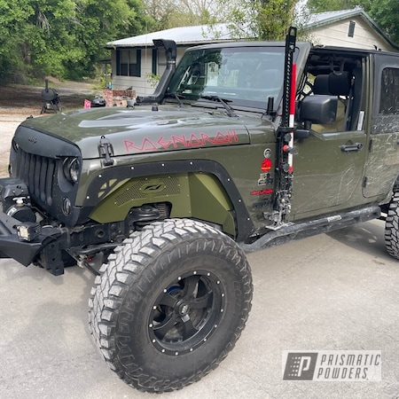 Powder Coating: Fenders,Automotive,Jeep Parts,fender,Jeep,Jeep Accessories,Army Green PSB-4944,Wrangler,Inner Fender,Automotive Parts
