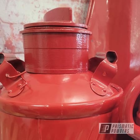 Powder Coating: Gas Cans,Vintage Cans,Old Vintage Cans,RAL 3002 Carmine Red,Oil Cans