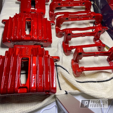 Powder Coating: Automotive,Clear Vision PPS-2974,Chevrolet,Brake Calipers,Illusion Red PMS-4515,Brake,Illusions,Corvette