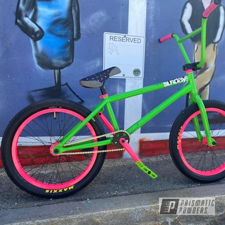 Powder Coating: Bicycles,Clear Vision PPS-2974,Custom Bicycle,BMX Bike,Bike,Custom BMX bike,Targa Green PSB-5790,Sassy PSS-3063,BMX