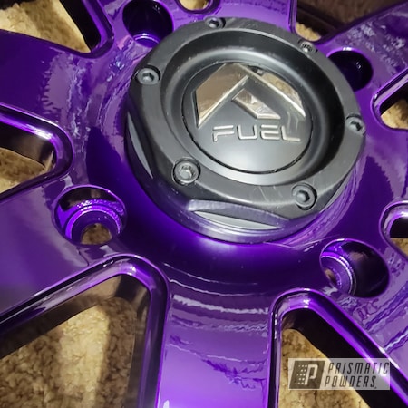 Powder Coating: Aluminum Wheels,24",Rims,Clear Vision PPS-2974,Illusion Purple PSB-4629,Wheels