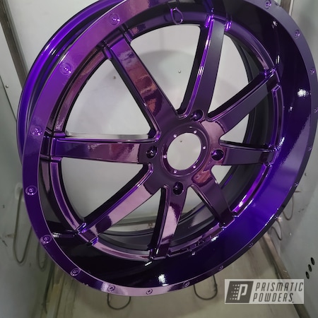 Powder Coating: Illusion Purple PSB-4629,Wheels,Clear Vision PPS-2974,Rims,24",Aluminum Wheels