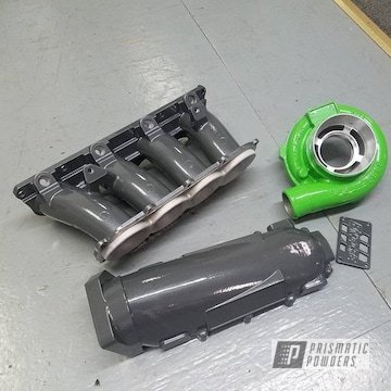 Heavy Steel And Sweet Pea Green On Various Automotive Parts