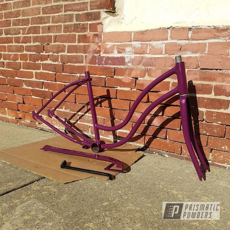 Powder Coating: Bicycles,Clear Vision PPS-2974,Bike Frame,Wild Purple PMB-4163