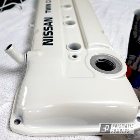 Powder Coating: 240SX Valve Cover,Valve Cover,Diamond Pearl PMB-1857,Clear Vision PPS-2974,Nissan Valve Cover,Automotive,Solid Tone,Clear Coat Used