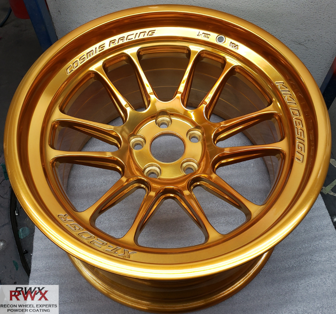 Cosmis Racing Wheels in Transparent Gold | Prismatic Powders