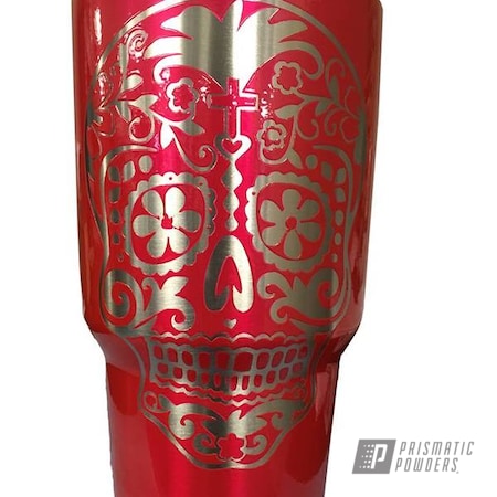 Powder Coating: Skulls,skull candy,Clear Vision PPS-2974,Corkey Pink PPS-5875,YETI