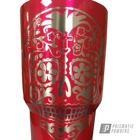 Powder Coating: Skulls,skull candy,Clear Vision PPS-2974,Corkey Pink PPS-5875,YETI