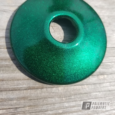 Powder Coating: Layered Colors,Two Stage Application,Miscellaneous,Ultra Illusion Green PMB-5346,Rancher Green PPB-6935