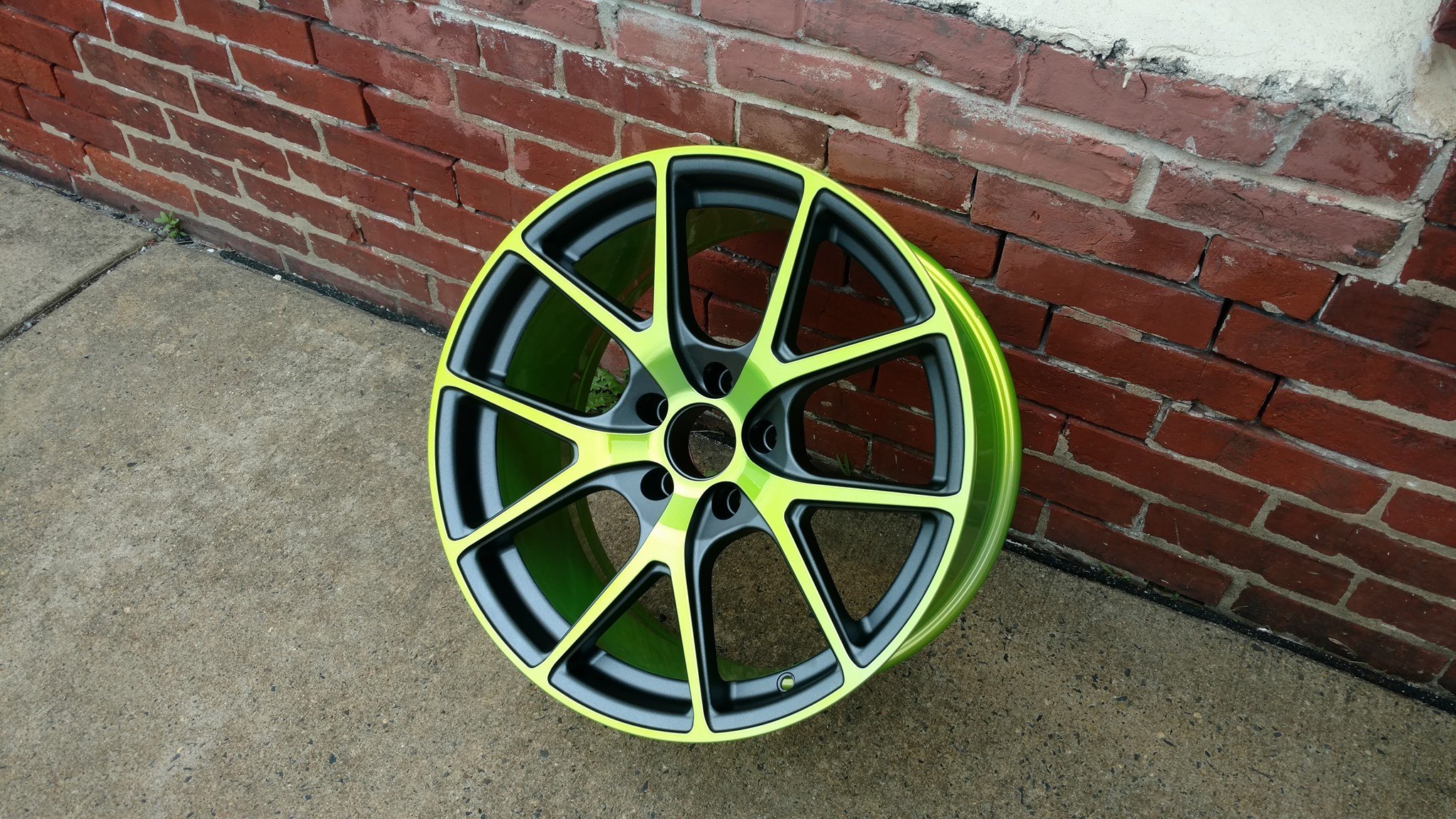 Shocker Yellow, Stealth Charcoal and Super Chrome on Custom Two Tone ...