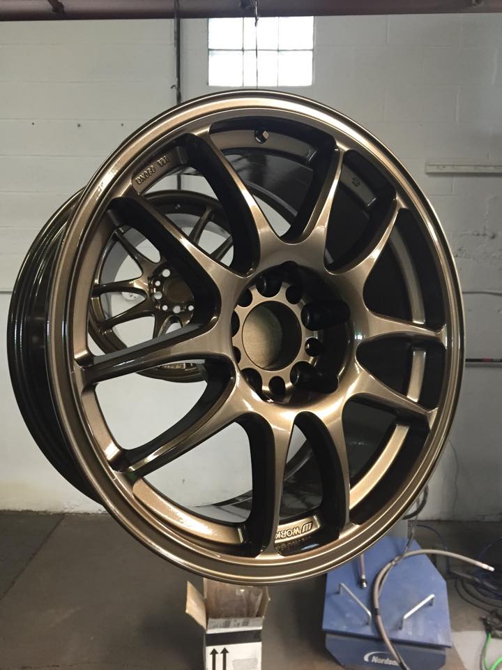 Soft Clear over Bronze Chrome on Custom Automotive Wheels | Gallery ...
