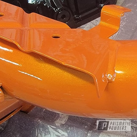 Powder Coating: Automotive,Clear Vision PPS-2974,Custom Two Tone,Ink Black PSS-0106,Illusions,Trailer Hitch,Illusion Orange PMS-4620,Automotive Parts