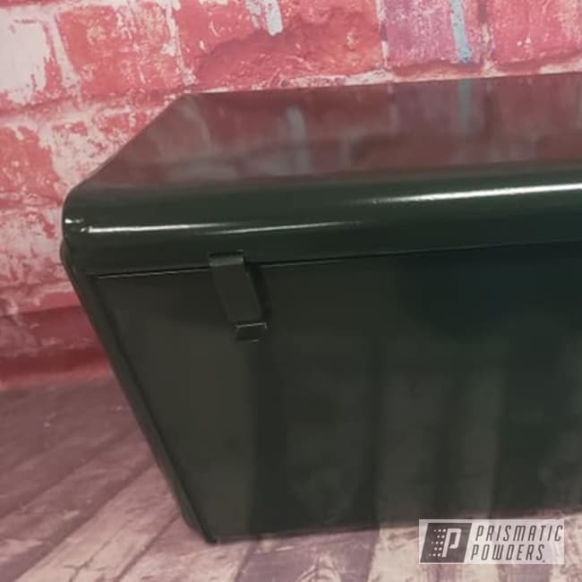 Powder Coated Ice Chest In Ral 6009
