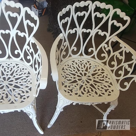 Powder Coating: Patio Chairs,Cast Iron Chairs,Cast Lawn Furniture,Cast Iron,Outdoor Patio Furniture,Off White II PSB-2543,vintage patio chair