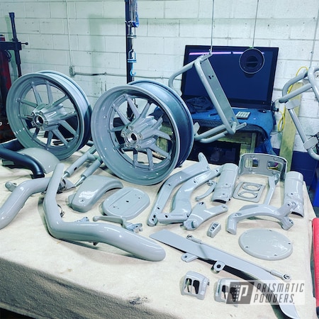 Powder Coating: Clear Vision PPS-2974,Accessories,FLAT THUNDER PSB-8128,Bike Parts,Dyna,Harley,Low Rider,Aluminum Wheels