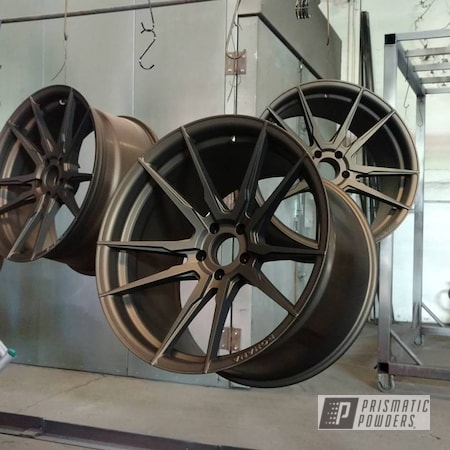 Powder Coating: Bronze Chrome PMB-4124,Casper Clear PPS-4005,Automotive,Custom Wheels,Wheels