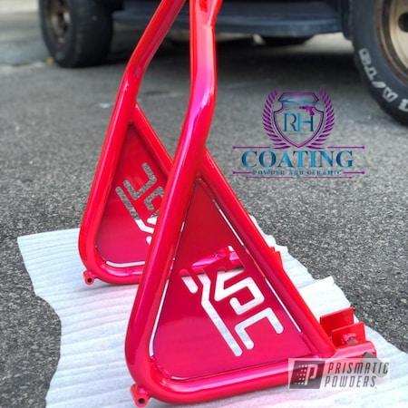 Powder Coating: Paddock,Accessories,Bike,Bicycles,Corkey Pink PPS-5875,Alien Silver PMS-2569,Bicycle Parts,Stand