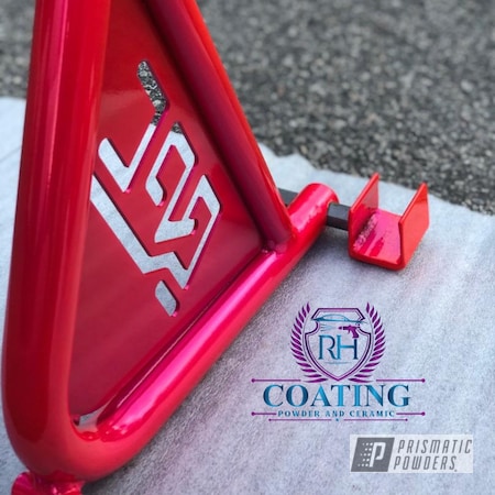 Powder Coating: Bicycles,Accessories,Bike,Bicycle Parts,Paddock,Alien Silver PMS-2569,Stand,Corkey Pink PPS-5875