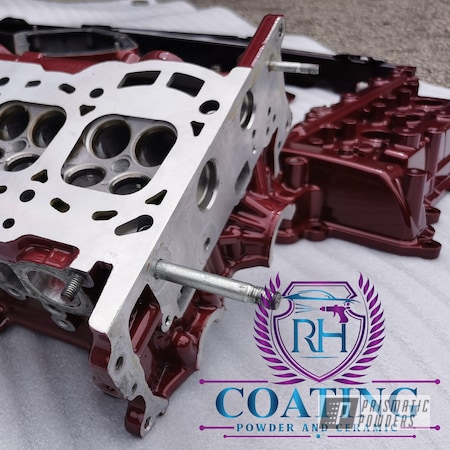 Powder Coating: Head,Automotive,Clear Vision PPS-2974,Timing Chain,Misty Burgundy PMB-1042,Illusion Cherry PMB-6905,Block,Engine Parts,Cover