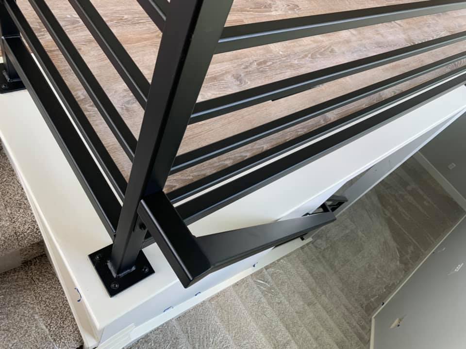 Hand Rail Done in Black Jack | Prismatic Powders